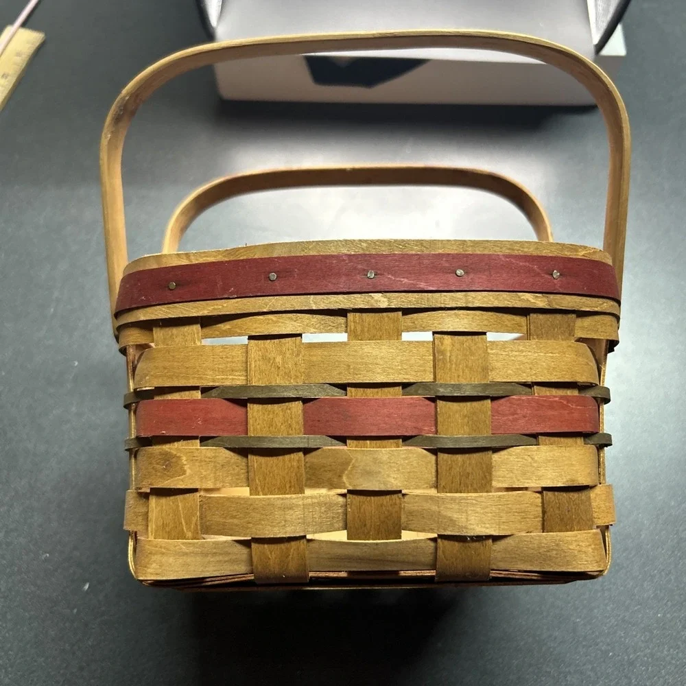 Workshops of GERALD E HENN Handmade Maple 1997 Limited Edition HOLIDAY BASKET